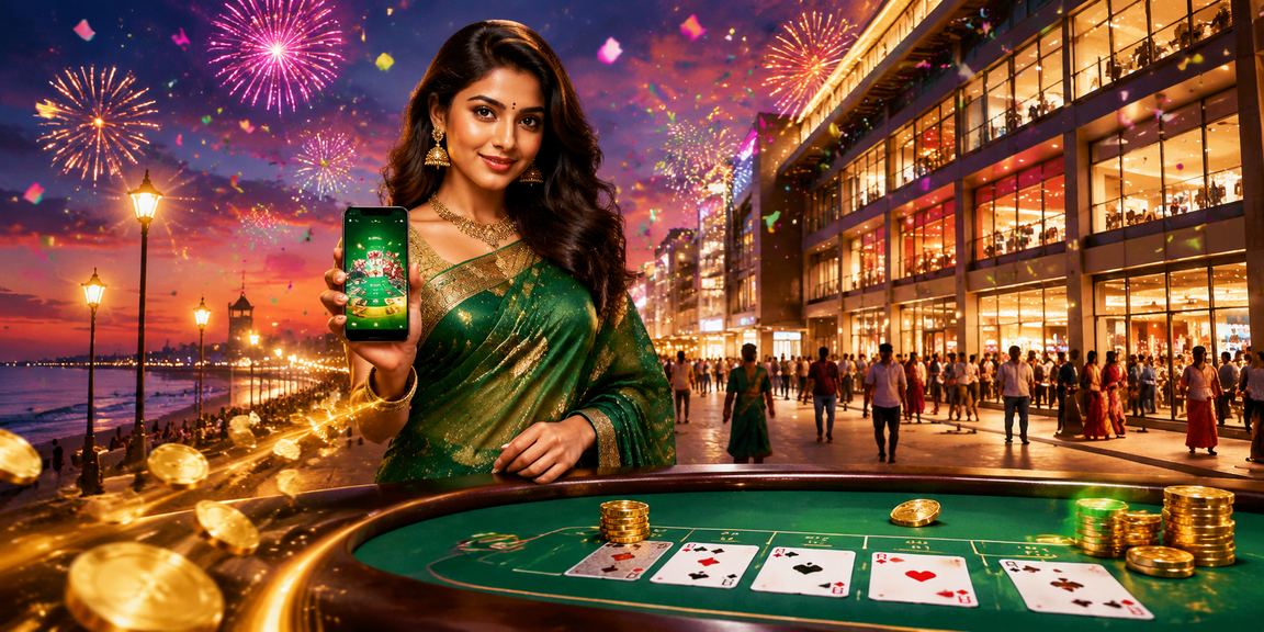 Young Indian enjoying mobile teen patti gaming on smartphone